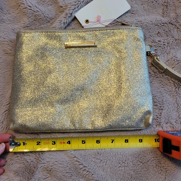 Poppy And Peonies Metallic Glitter Clutch - Picture 4 of 5